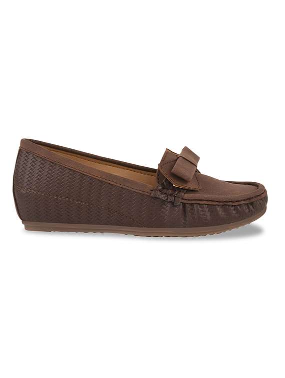 brown textured slip on loafer - 20115271 -  Standard Image - 2