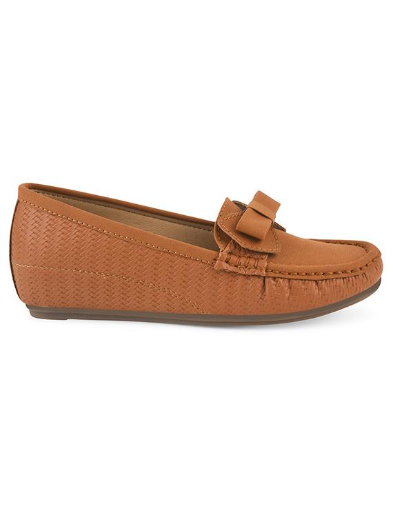 tan textured slip on loafer - 20115273 - Standard Image - 2