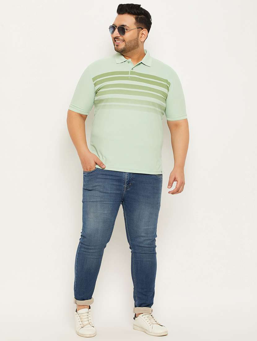 polo neck printed plus size regular t-shirt - 20117241 -  Standard Image - 2