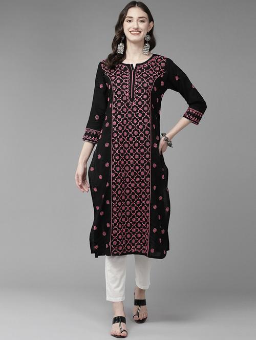 women's straight kurta - 20117333 - Standard Image - 0