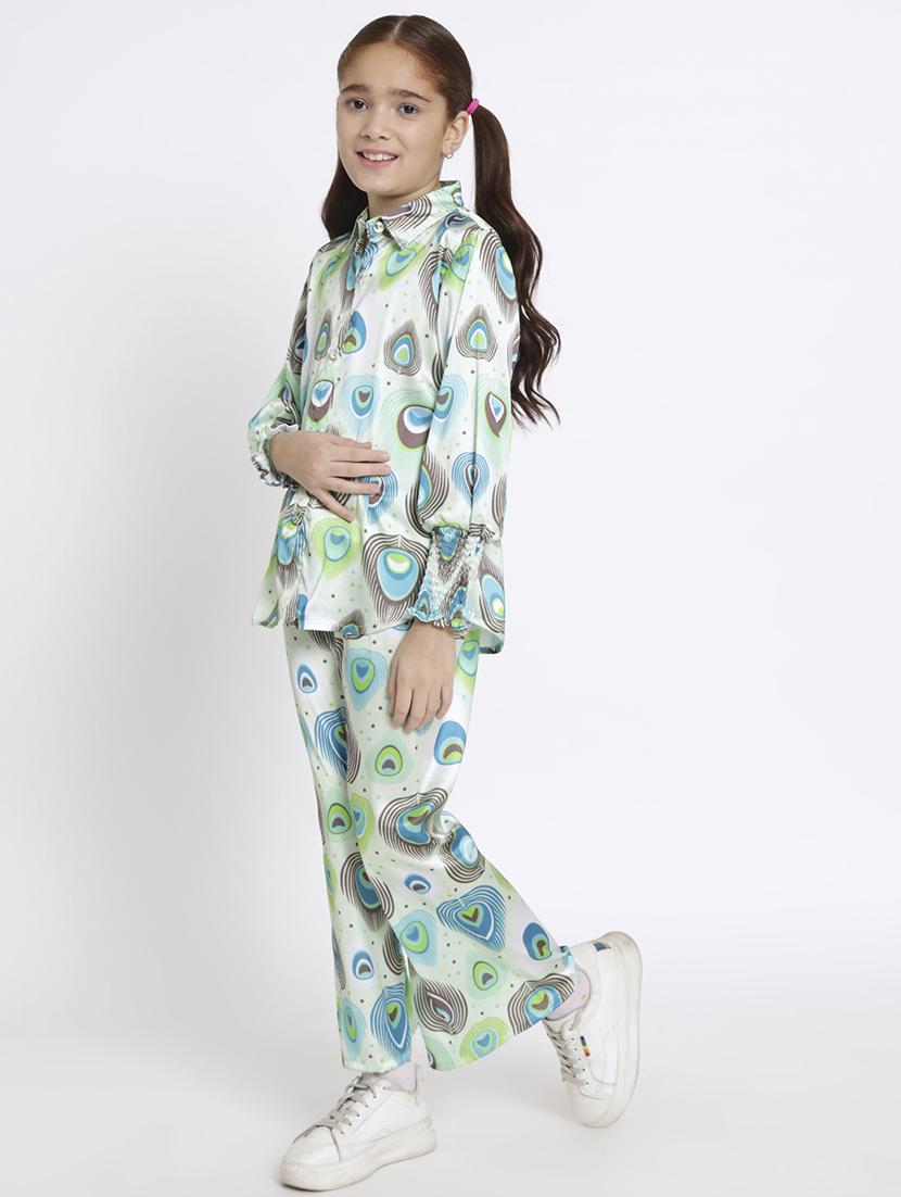 multi colored printed top pants set - 20117351 - Standard Image - 2