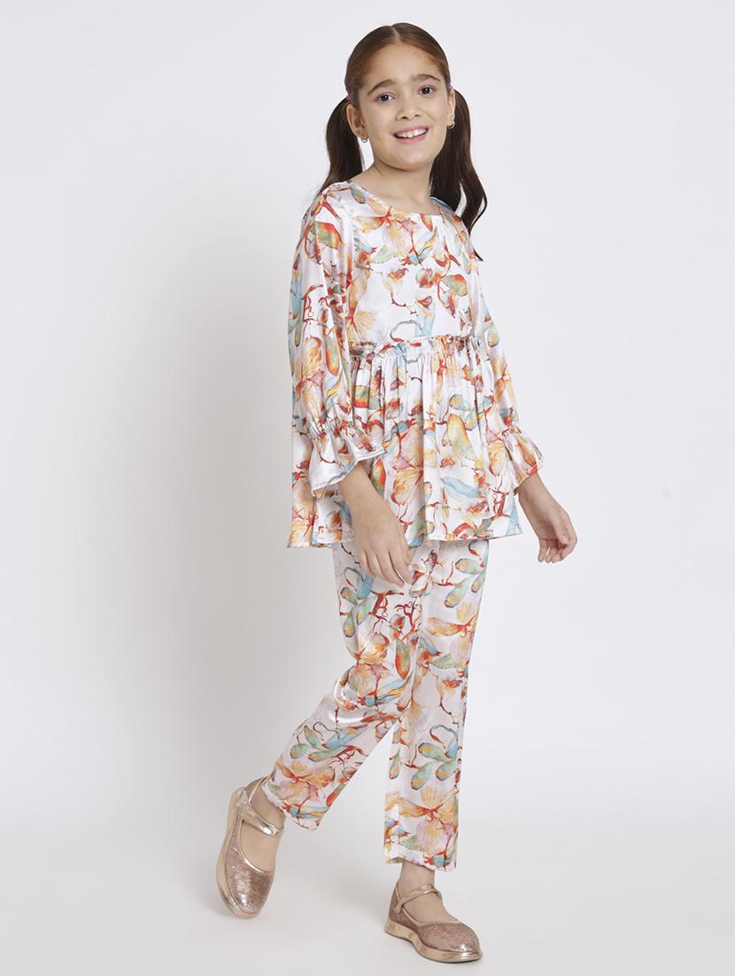 multi colored printed top pants set - 20117363 - Standard Image - 2