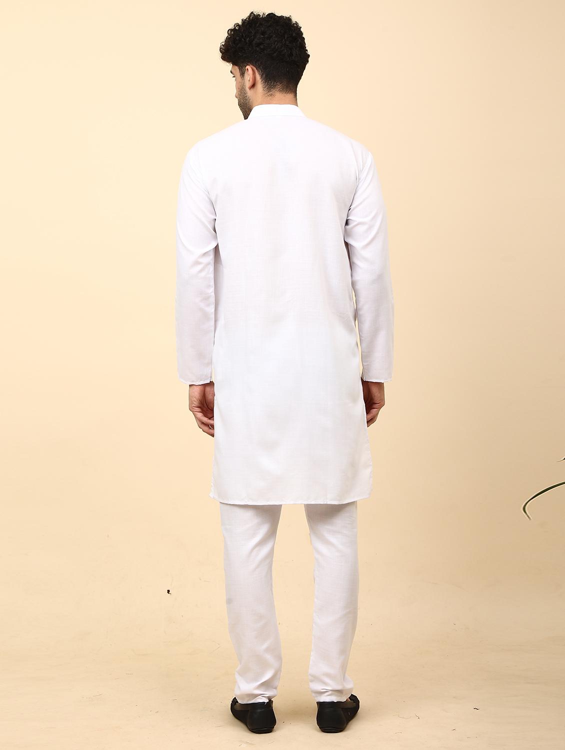 mandarin neck printed long kurta - 20117463 - Standard Image - 2