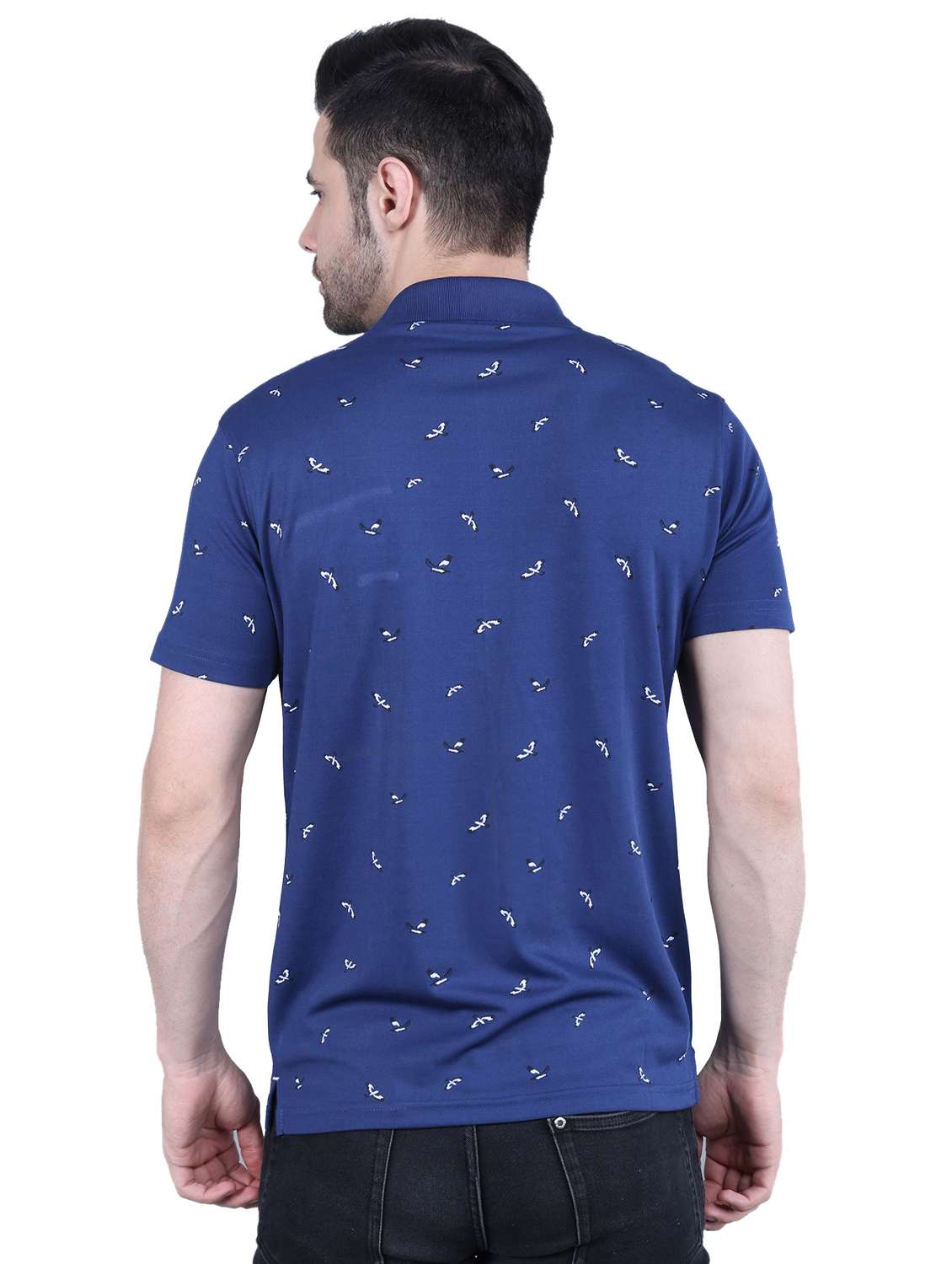 polo neck printed regular t-shirt - 20117793 -  Standard Image - 2