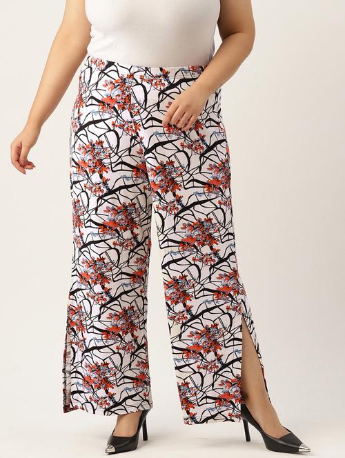 multi color printed regular plazzo - 20120416 - Standard Image - 0