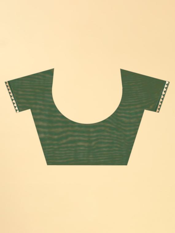 light green embroidered saree with blouse - 20120628 - Standard Image - 2