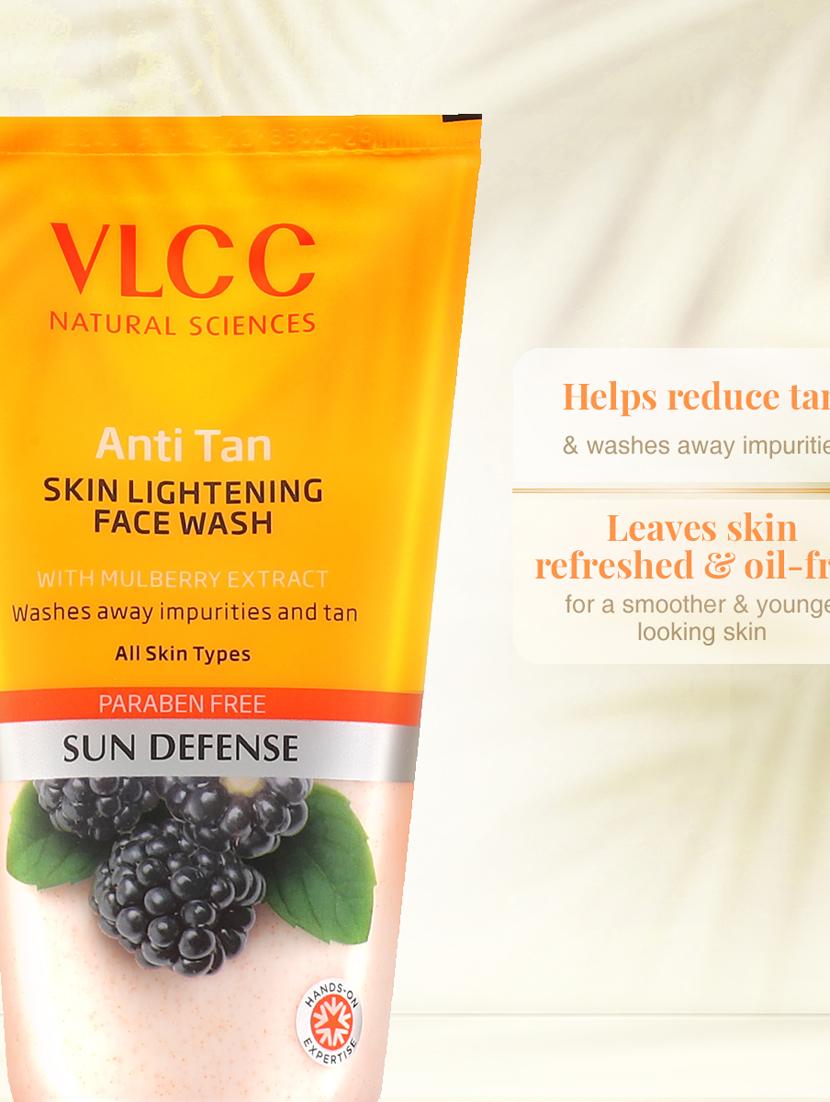 vlcc anti tan face wash & mulberry & rose face wash & anti tan sunscreen spf+25 -150 ml (pack of 3) - 20120977 - Standard Image - 2