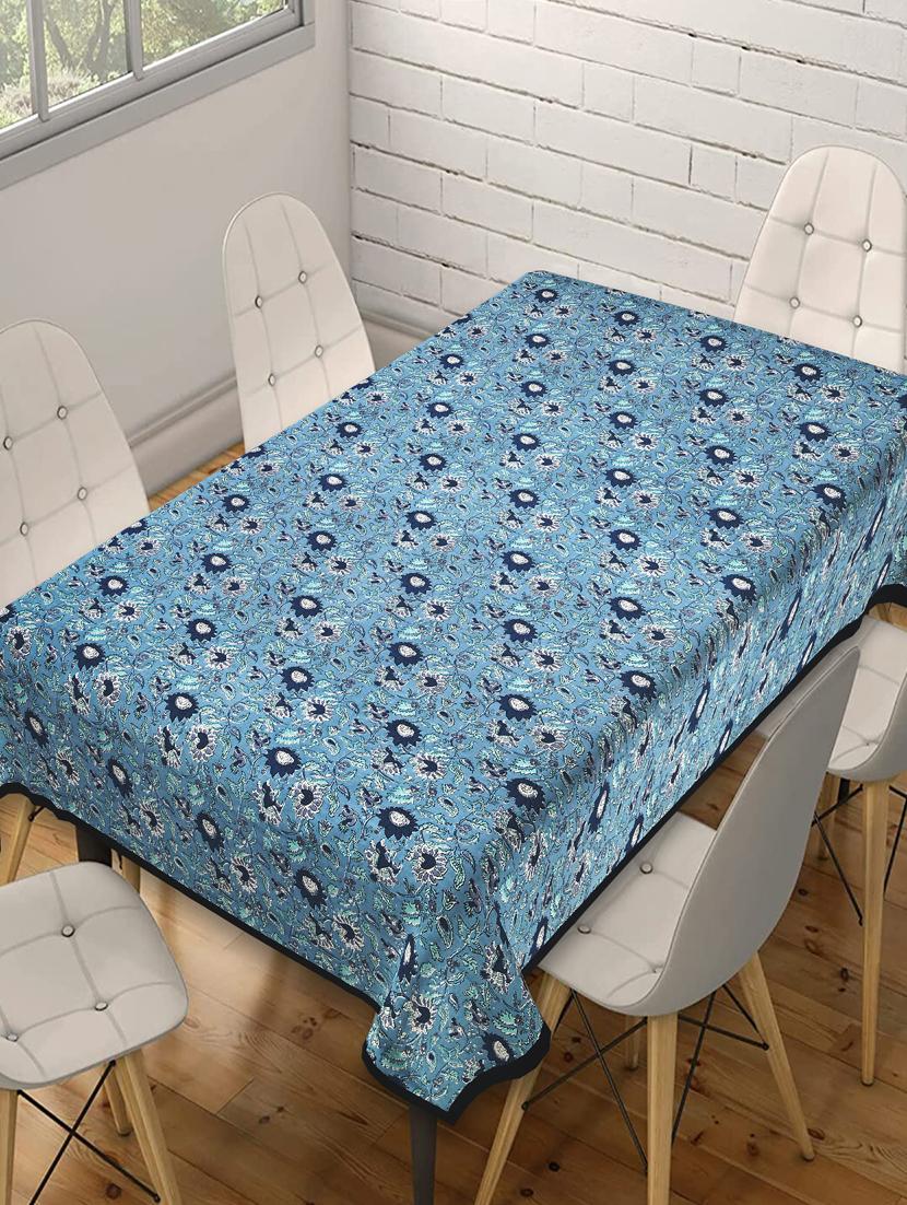 indhome life pure cotton abstract pattern jaipuri style 6 seater dining table cloth cover - 20122009 - Zoom Image - 0