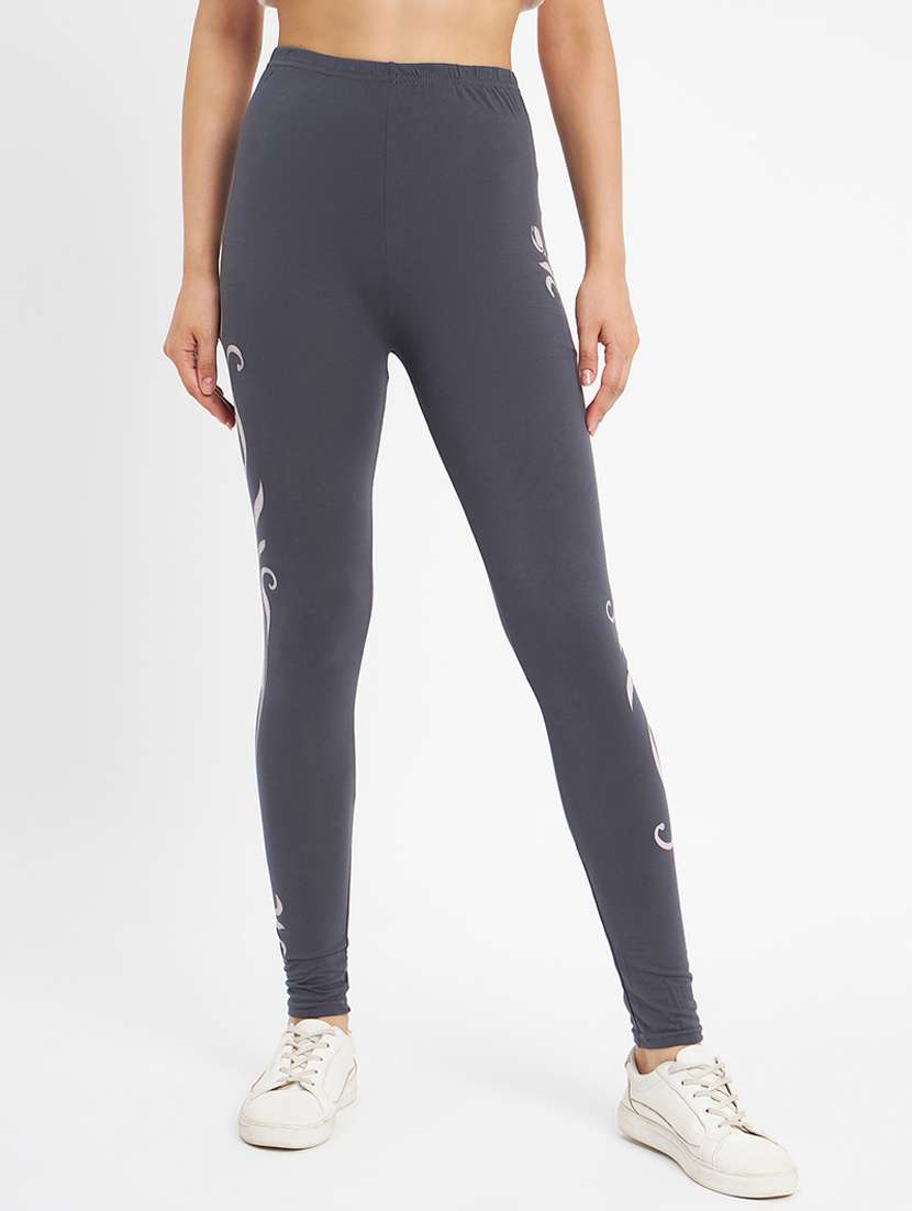 grey women printed jegging - 20124137 -  Zoom Image - 0