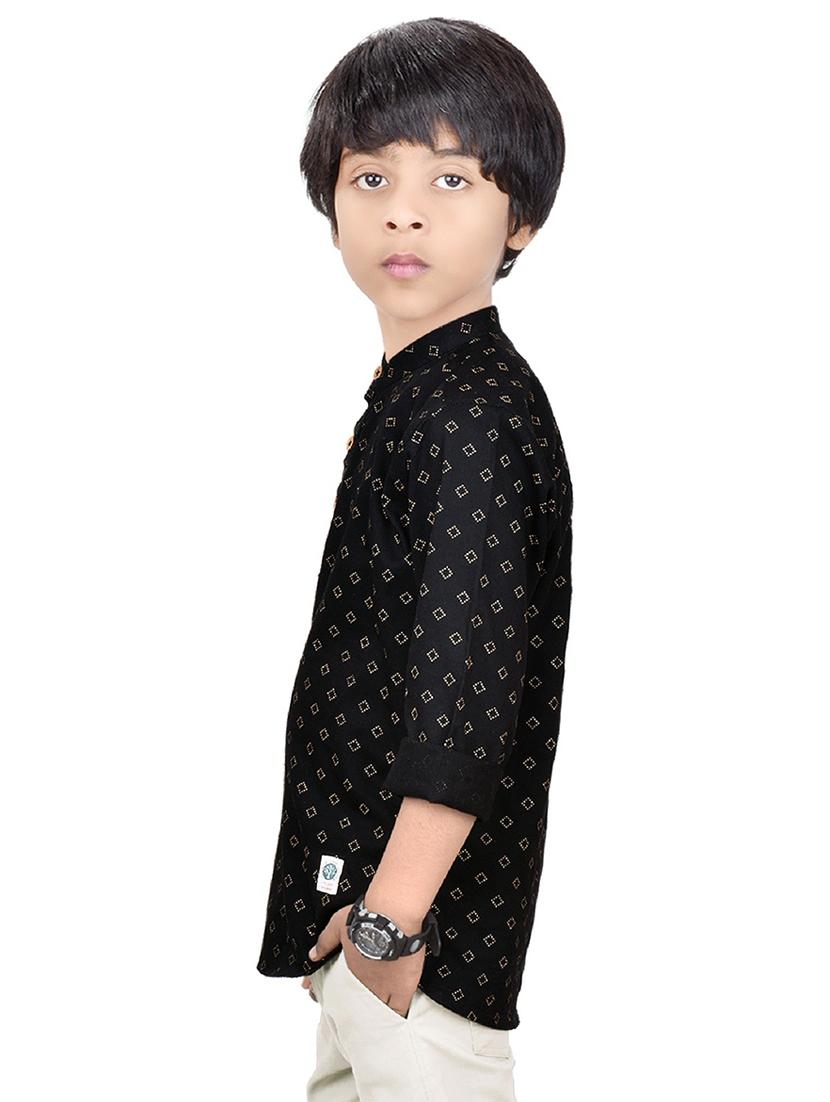 boys printed cotton kurta - 20124295 - Standard Image - 2