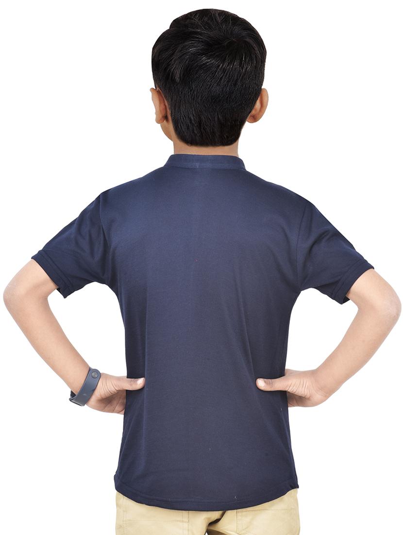 boys solid cotton short kurta - 20124724 - Standard Image - 2