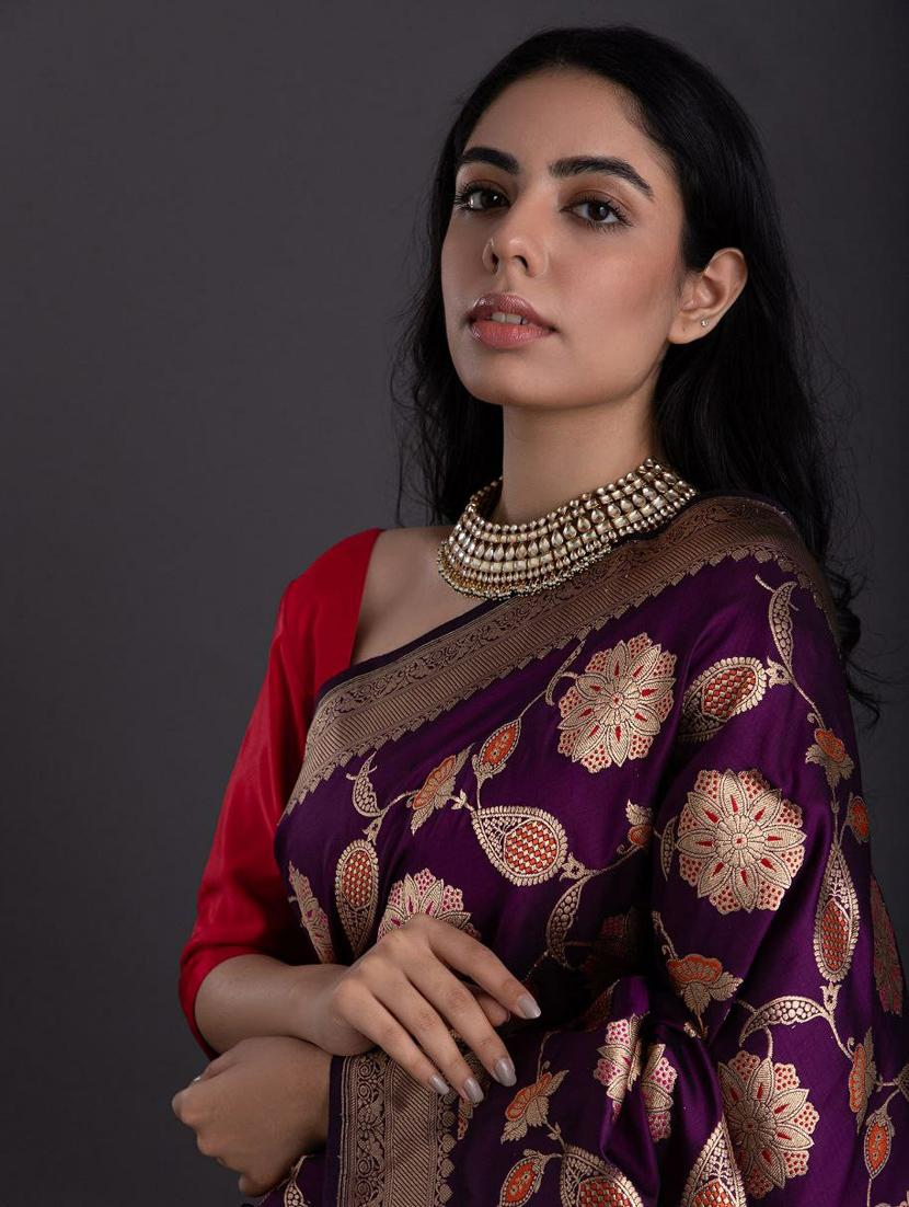 self design woven saree - 20125216 - Standard Image - 2