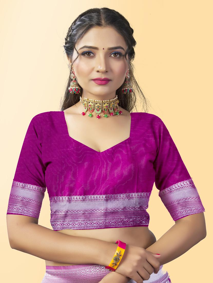 women self design woven saree with blouse - 20125594 - Standard Image - 2