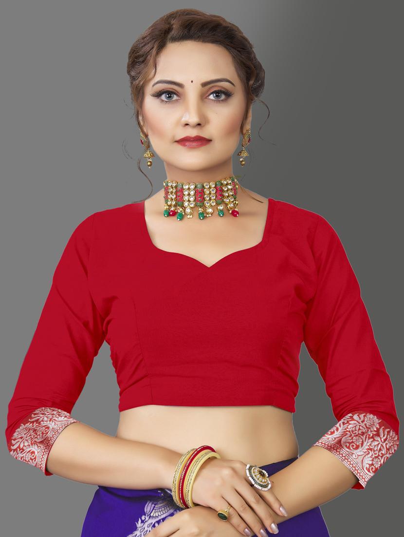 women printed woven saree with blouse - 20125633 - Standard Image - 2
