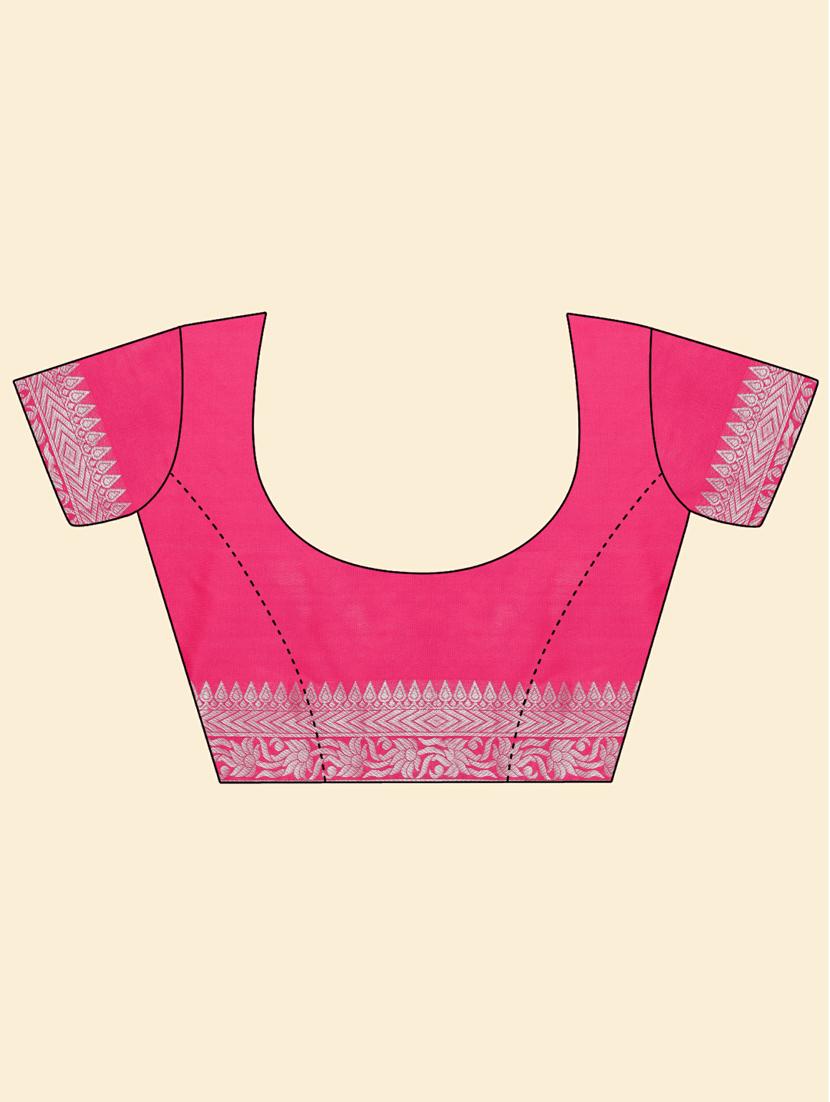 self design banarasi saree with blouse - 20125820 - Standard Image - 2