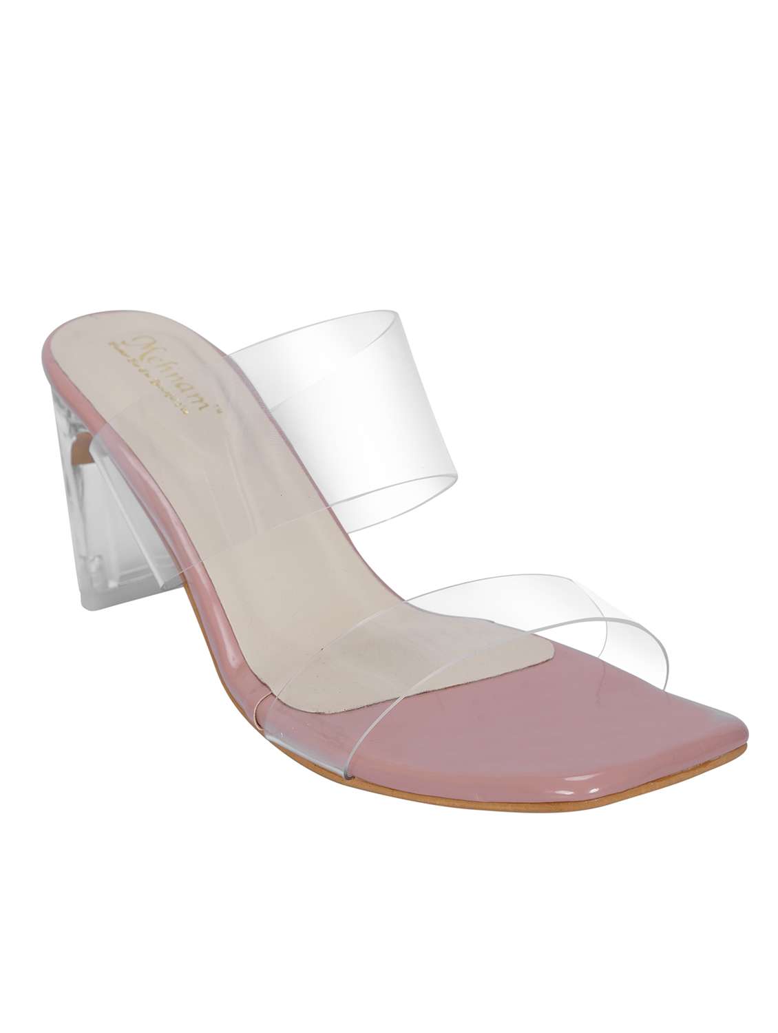 peach synthetic slip on sandals - 20127268 -  Standard Image - 2