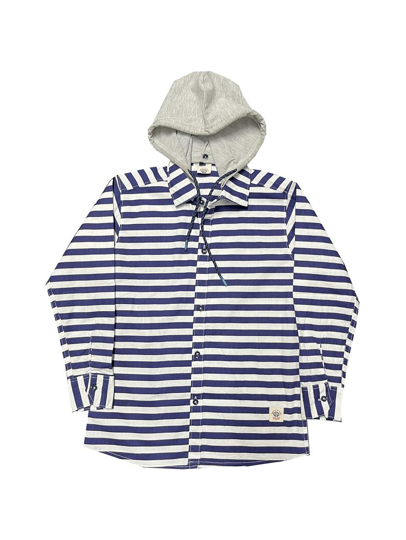 boys striped cotton shirt - 20128090 - Standard Image - 2