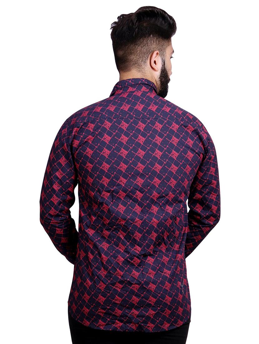 purple cotton casual shirt - 20128941 - Standard Image - 2