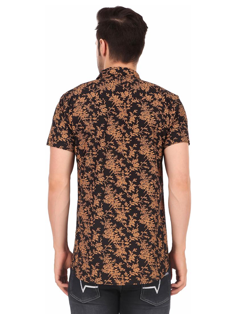 black cotton casual shirt - 20128965 - Standard Image - 2