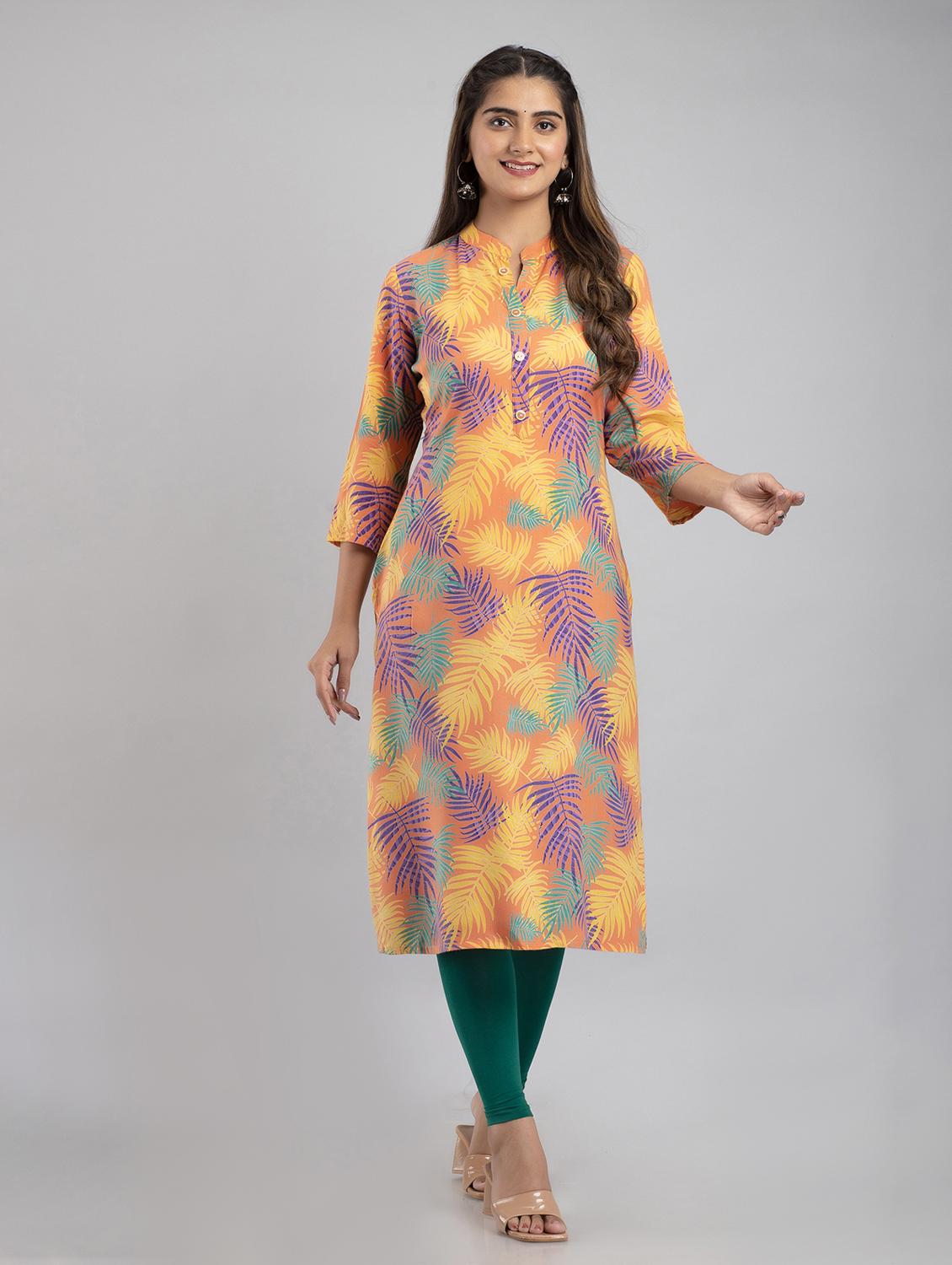 women's straight kurta - 20129165 - Standard Image - 2