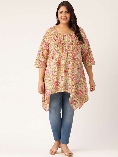 women's asymmetric round neck top - 20129305 - Standard Image - 0