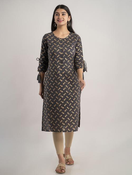 women's straight kurta - 20129544 - Standard Image - 0