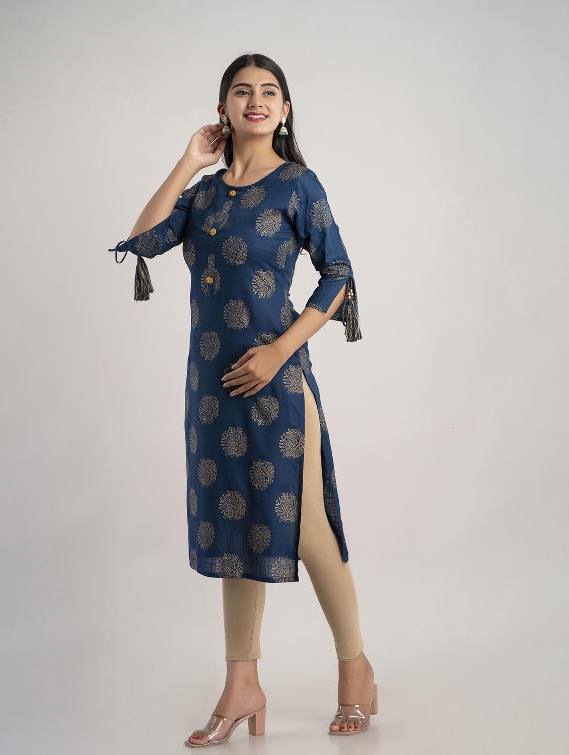 women's straight kurta - 20129549 - Standard Image - 2