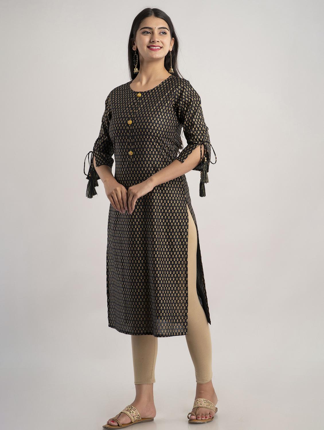 women's straight kurta - 20129557 - Standard Image - 2