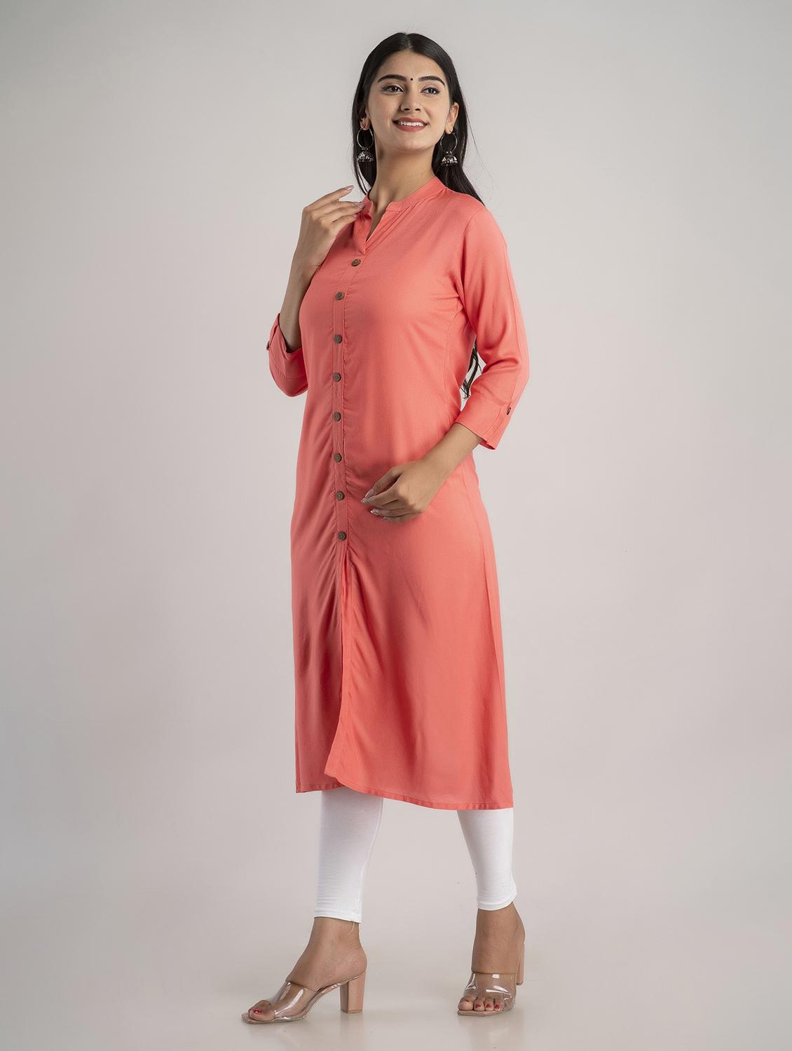 women's straight kurta - 20129565 - Standard Image - 2