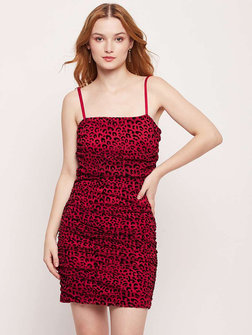 women's bodycon printed dress