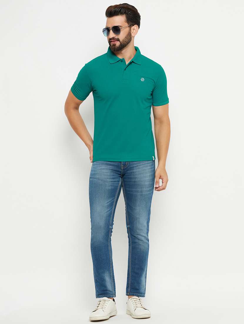 men green regular fit polo t-shirt - 20131149 -  Standard Image - 2