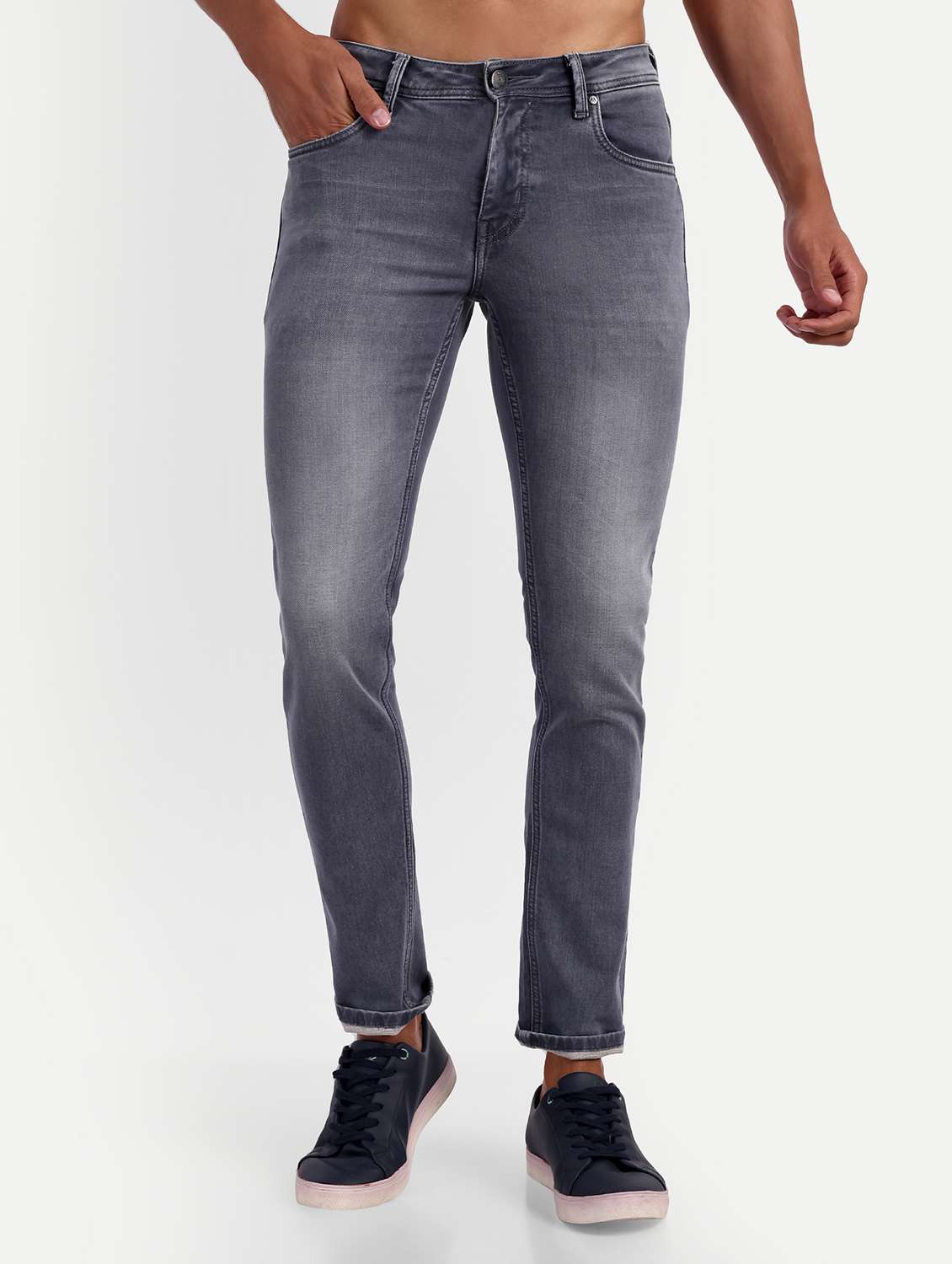 mens slim fit plain jeans - 20131420 -  Zoom Image - 0