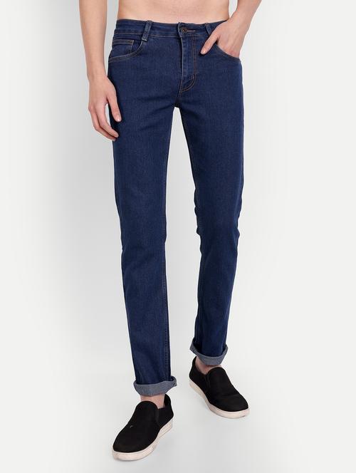 mens slim fit plain jeans - 20131436 - Standard Image - 0