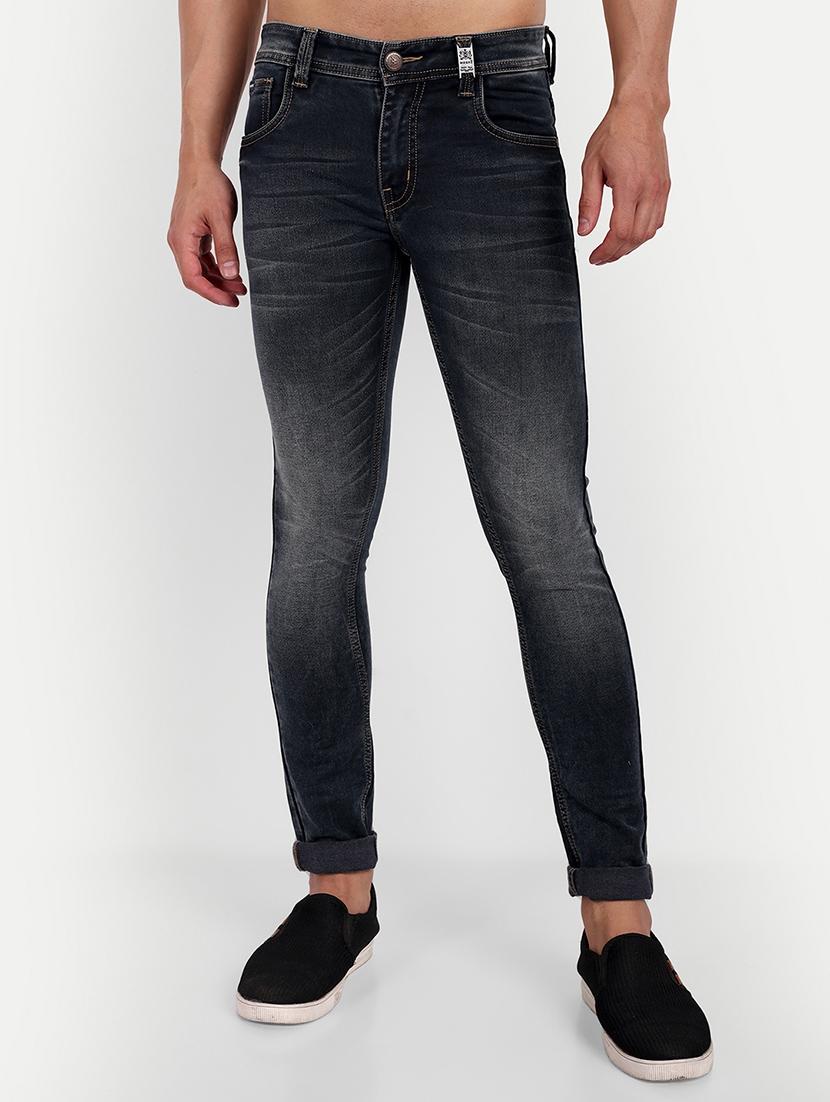 mens skinny fit plain jeans - 20131452 - Zoom Image - 0