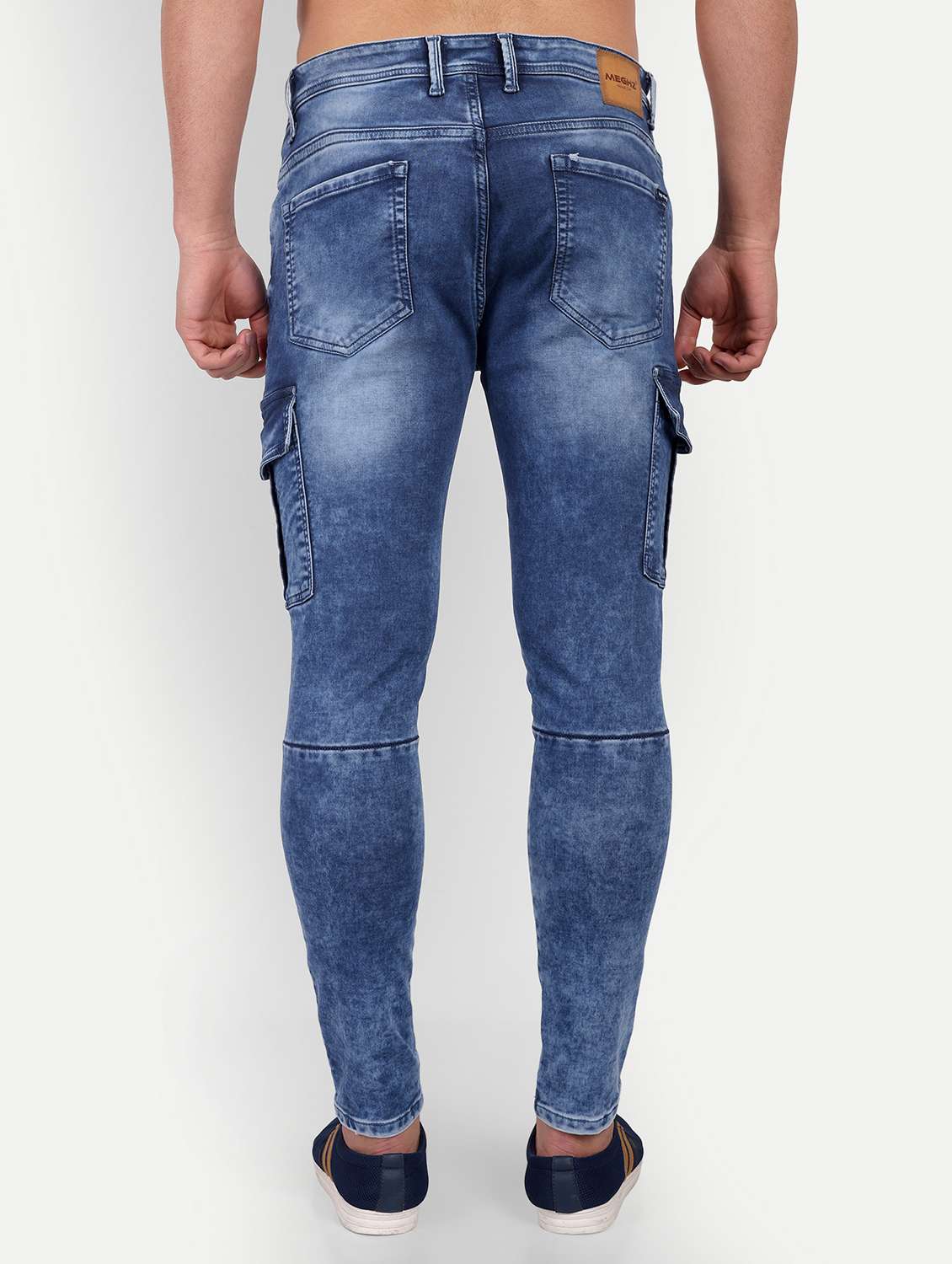 mens mid rise solid cargo - 20131496 -  Standard Image - 2