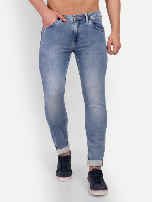 mens skinny fit plain jeans - 20131541 - Standard Image - 0
