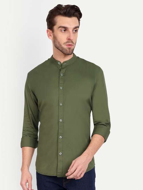 mens solid casual shirt - 20131579 - Standard Image - 0