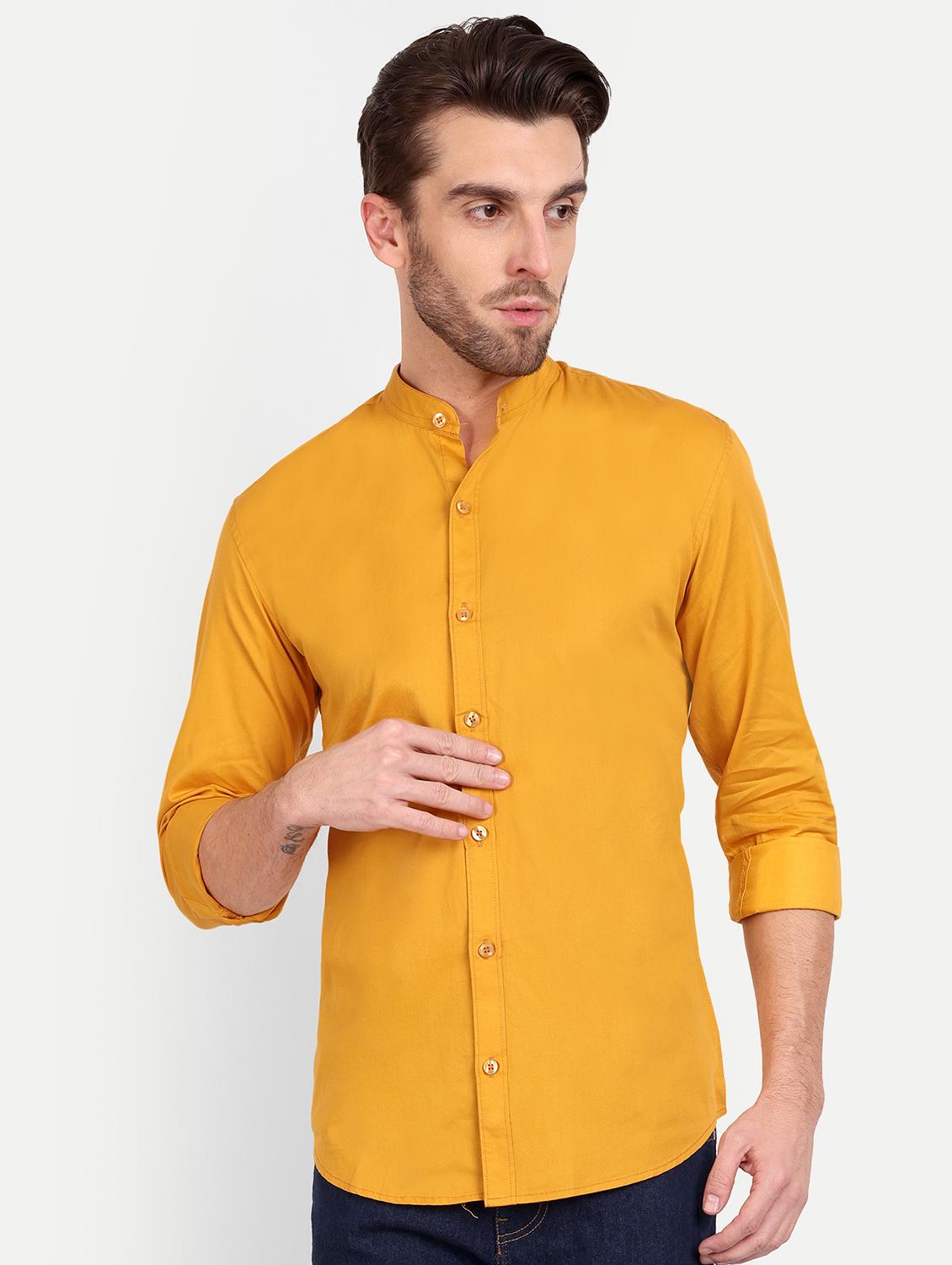 mens solid casual shirt - 20131580 - Zoom Image - 0