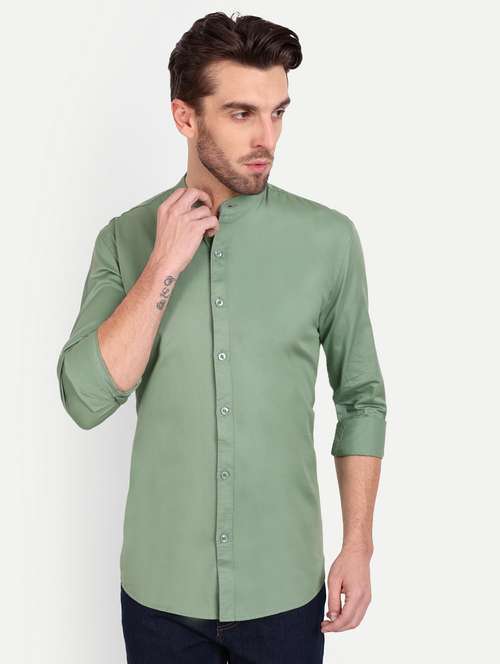 mens solid casual shirt - 20131583 -  Standard Image - 0