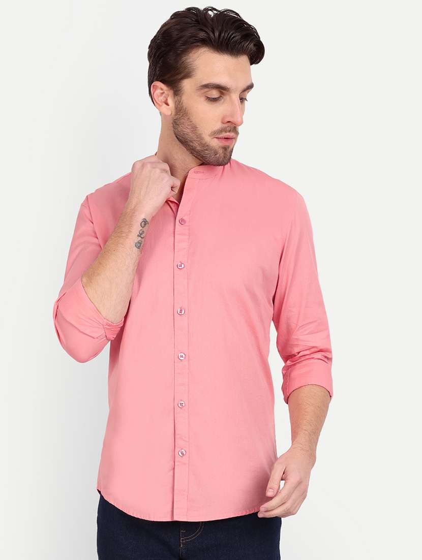 mens solid casual shirt