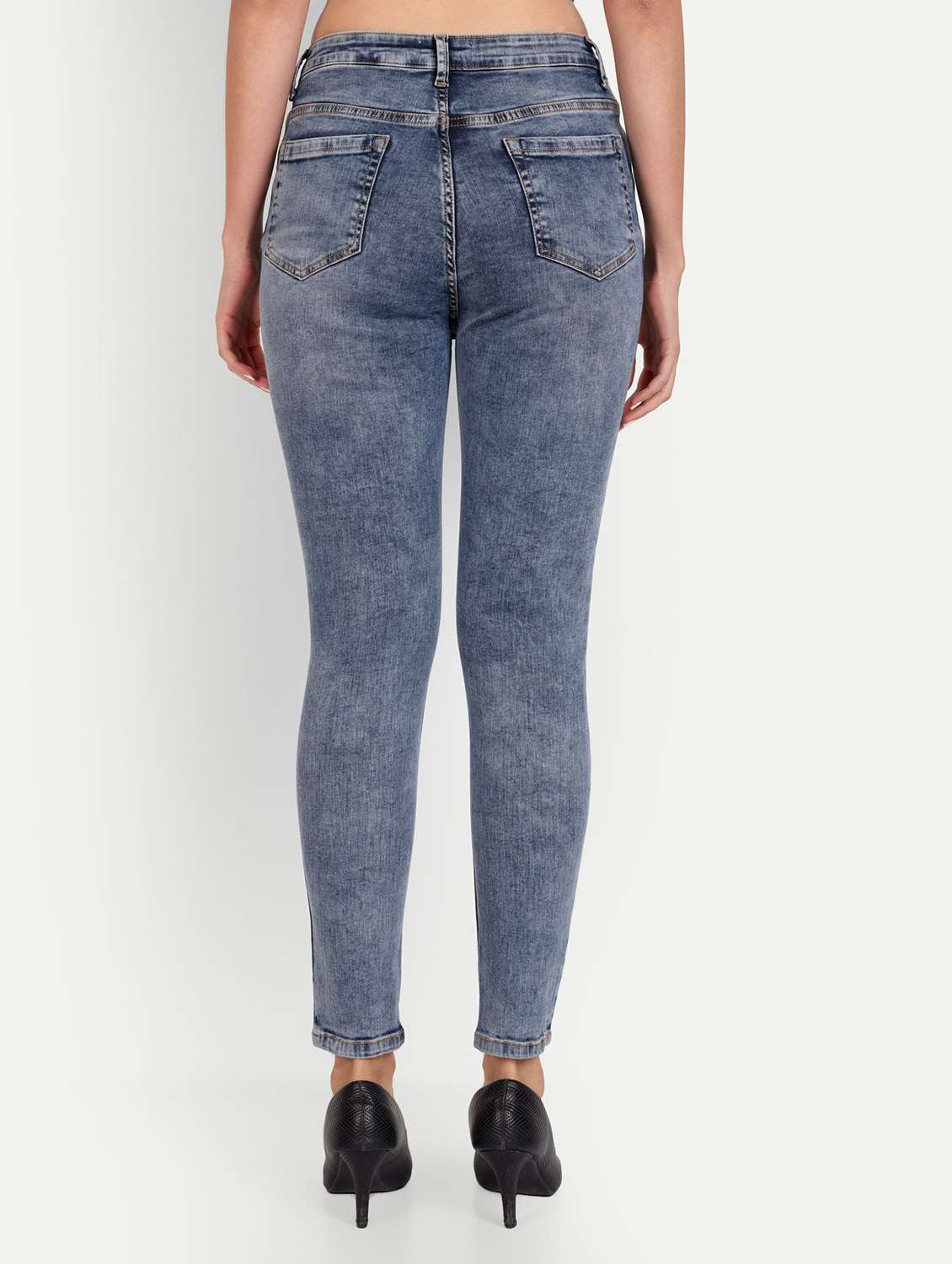 women's plain slim fit jeans - 20131606 -  Standard Image - 2