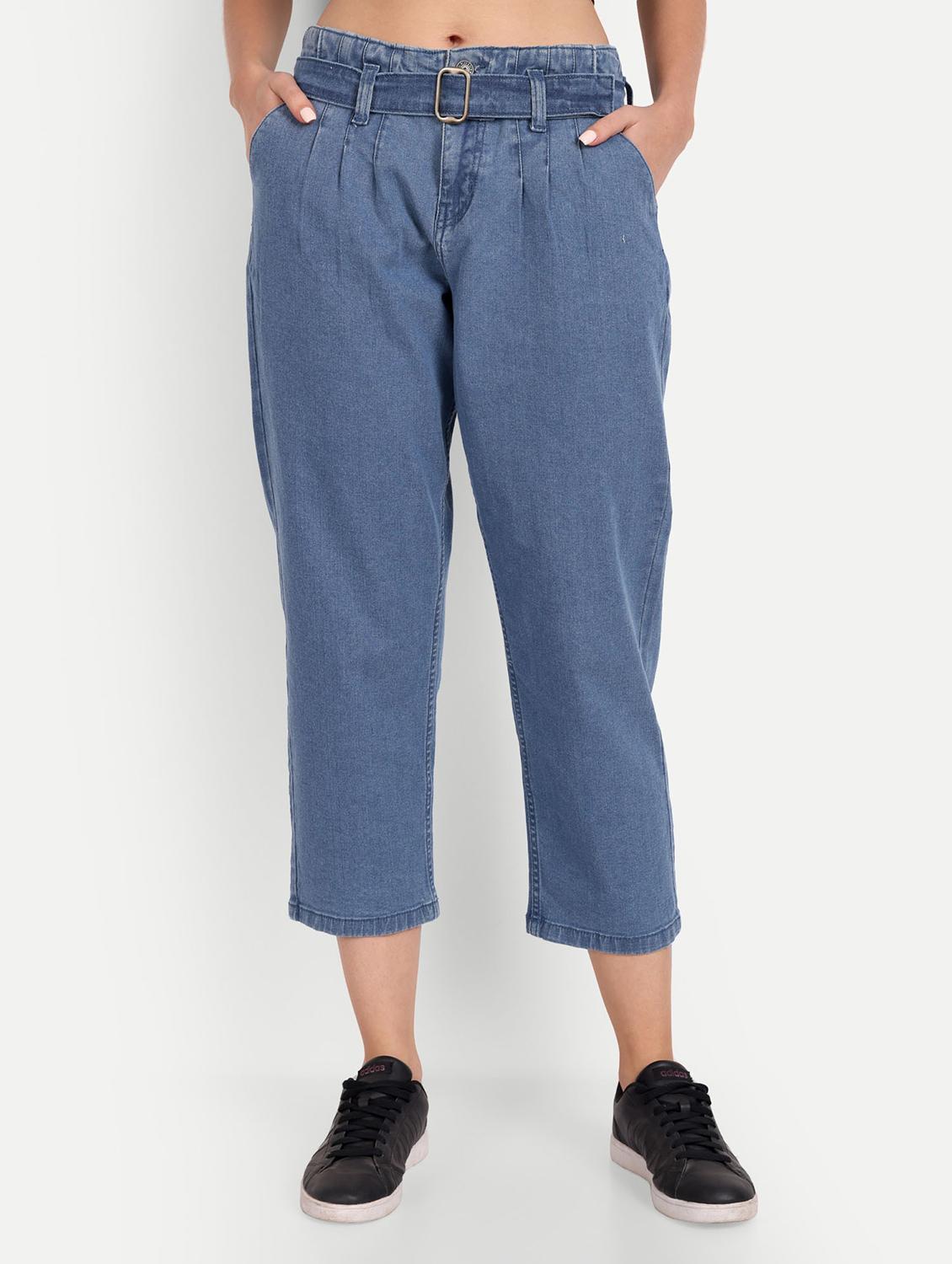 women mid rise denim calf length jeans - 20131635 - Zoom Image - 0