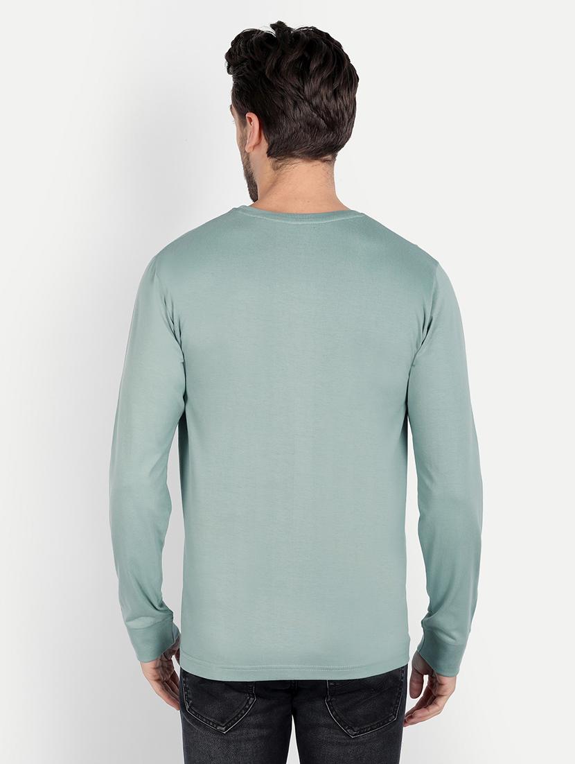 men chest print long sleeve t-shirt - 20131651 - Standard Image - 2