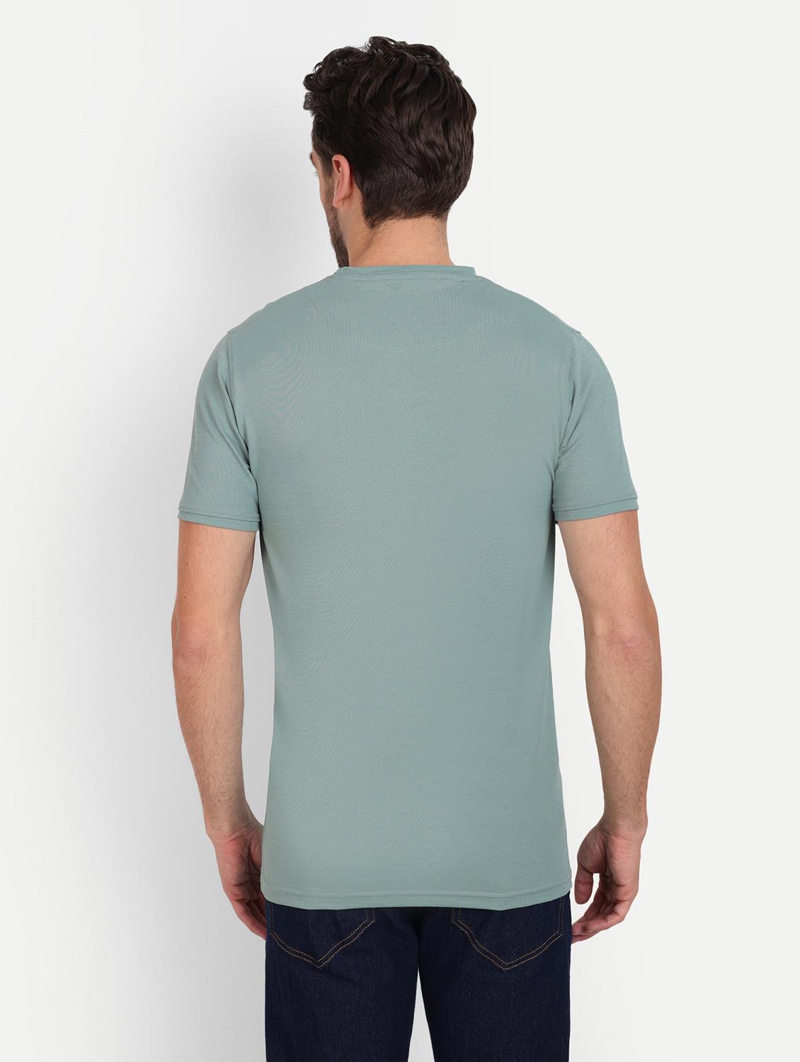 men round neck typographic printed t-shirt - 20131666 - Standard Image - 2