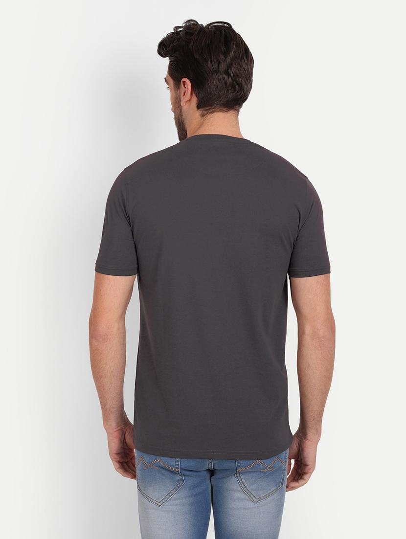 men round neck solids t-shirt - 20131669 - Standard Image - 2