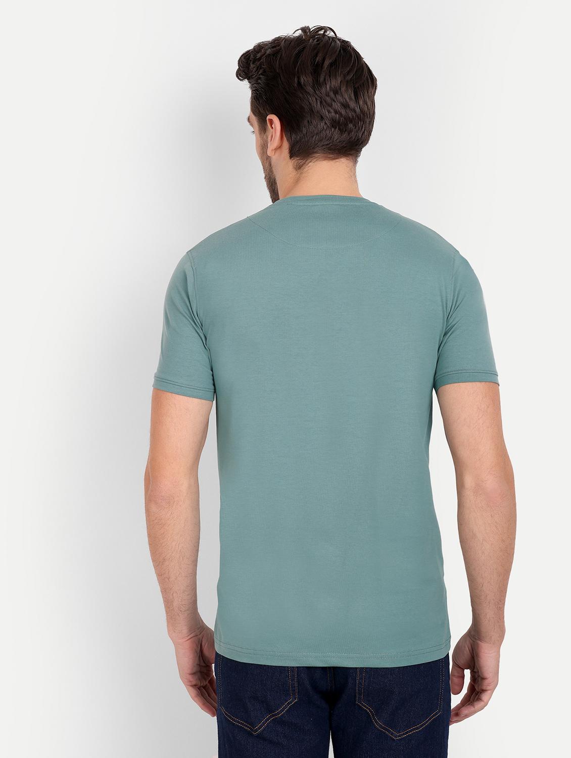 men round neck solids t-shirt - 20131676 - Standard Image - 2