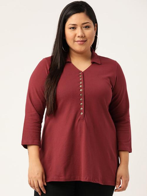 women's plain polo neck t-shirt - 20132134 -  Standard Image - 0