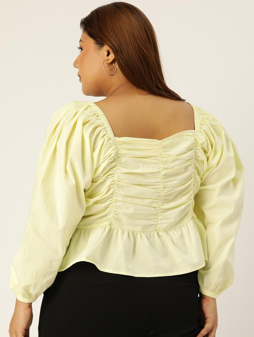 women's peplum sweetheart neck top - 20132474 - Standard Image - 2