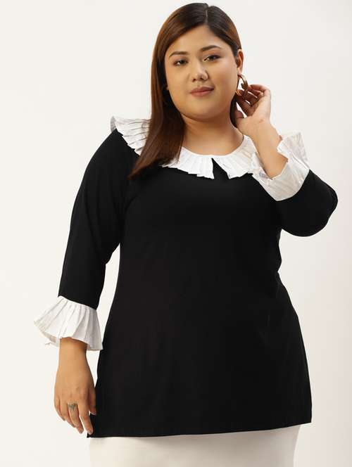 women's straight round neck top - 20132479 -  Standard Image - 0