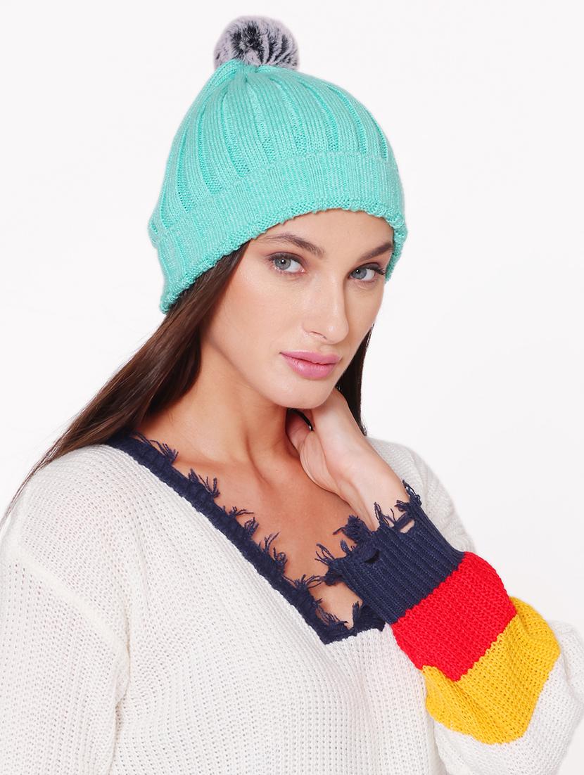 blue wool cap - 20132549 - Standard Image - 2